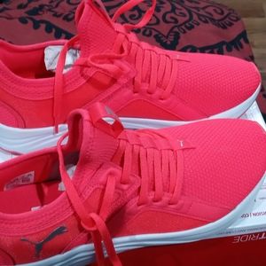 Sneakers. Color like a reddish pink